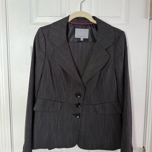 Classiques Entier Charcoal Pinstripe Women's Pantsuit